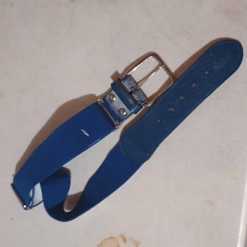 Adidas blue baseball belt